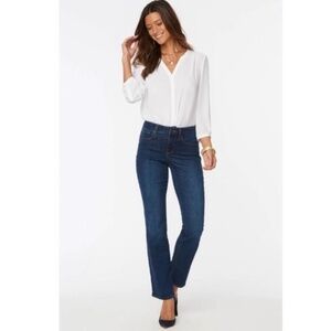 NYDJ Marilyn Straight Dark Wash Jeans Size 8